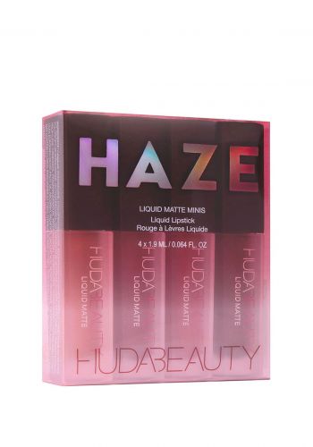 مجموعة احمر شفاه هدى بيوتي هيز ميني سائل غير لامع Huda Beauty Haze Mini Liquid Matte Kit