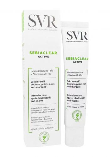 جل كريم معالج للحبوب 40 مل من اس في ار SVR Sebiaclear Active Gel