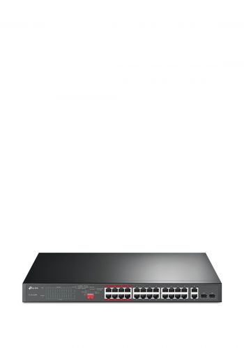 جهاز سويج مبدل الشبكات Tp-Link TL-SL1226P 24-Port 10/100Mbps + 2-Port Gigabit Unmanaged PoE+ Switch