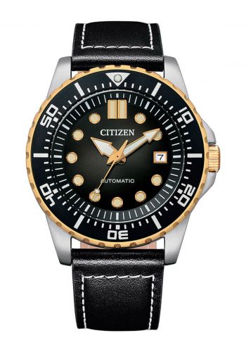 Citizen NJ0176-10E Quartz Men Watch ساعة رجالية سوداء اللون من سيتيزن