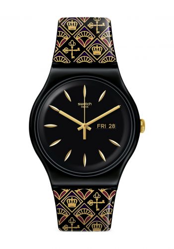 Swatch SUOB730 Men watch ساعة رجالية سوداء اللون من سواتش