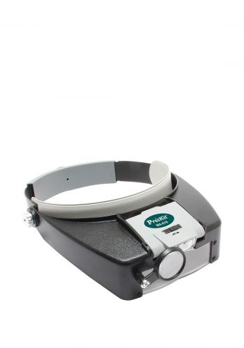 Pro'skit MA-016  Headband Magnifier مكبرة رأسية 28 ملم مع ضوء ليد من بروزكت