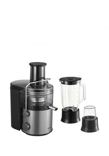 عصارة 3-في-1 سعة 2 لتر بقدرة 1000 واط مع خلاط ومطحنة من باناسونيك Panasonic MJ-CB800STZ 2L Juicer