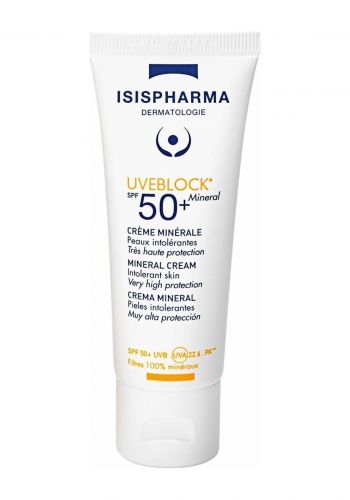 كريم واقي شمسي ملون للبشرة الجافة والحساسة 40 مل من إيزيس فارما  فارما Isis pharma Uveblock Creme Minerale Spf50