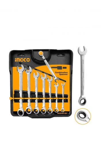 سيت سبانة راجز كارت 8 قطع من انجيكو Ingco HKSPAR1081 spanner set