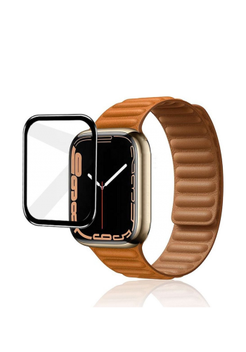 واقي شاشة لساعة ابل بحجم 45 ملم Transparent Tempered Glass Screen Protector for Apple Watch Series 7
