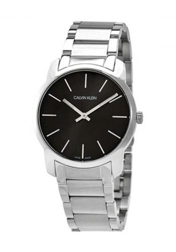 ساعة لكلا الجنسين بسوار فولاذي فضي اللون من كالفن كلاين Calvin Klein K2G22143 Unisex Watch 
 
