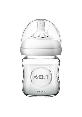 رضاعة زجاجية للأطفال 120 مل من فيليبس أفنت Avent Natural Glass Baby Bottle 