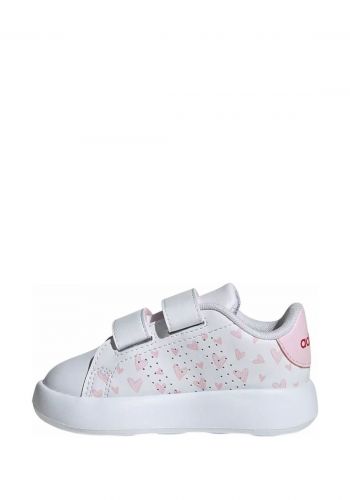 حذاء رياضي للاطفال باللون الابيض من أديداس  Adidas ID5289 Girls' Heart Print Sports Shoes