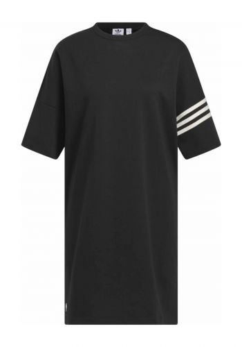 فستان اسود اللون من اديداس Adicolor Neuclassics Tee Dress