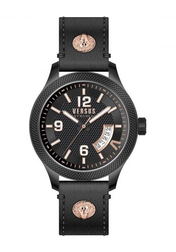 Versus Versace VSPVT0420 Men Watch ساعة رجالية سوداء اللون من فيرساتشي
