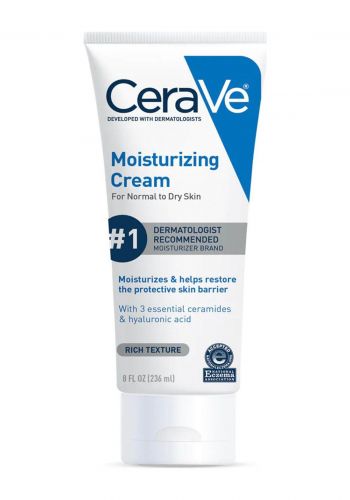 كريم مرطب للوجه والجسم للبشرة العادية الى الجافة 236 مل من سيرافي Cerave Moisturizing Cream for Normal to Dry Skin
