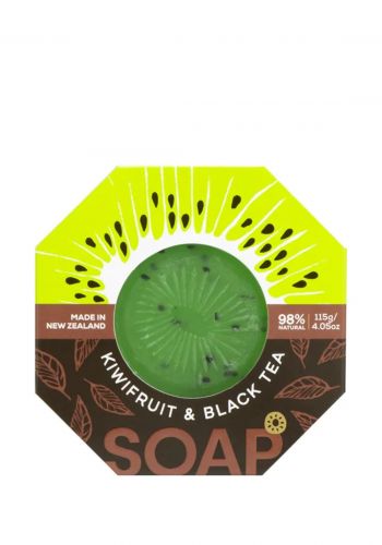 صابون بخلاصة الشاي الاسود والكيوي 115 غم من وايلد فيرنز Wild Ferns Soap 