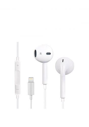Apple iPhone Earphone EarPods with Lightning Connector - White سماعة سلكية