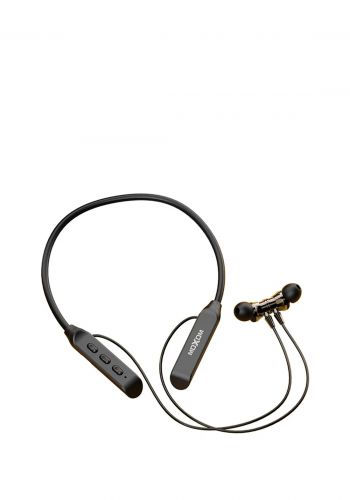 MOXOM  Black Wireless Bluetooth 5.0 Magnetic Neckband Sports Headset /Super Bass سماعة لاسلكية من موكسوم