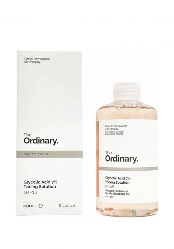 تونر حمض الجليكوليك بنسبة 7% المقشر للبشرة لجميع انواع البشرة  240 مل من ذا اورديناري The Ordinary Glycolic Acid 7% Toning Solution 