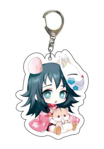 ميدالية سلسلة المفاتيح بتصميم شخصية ماكومو انمي قاتل الشياطين  Key chain