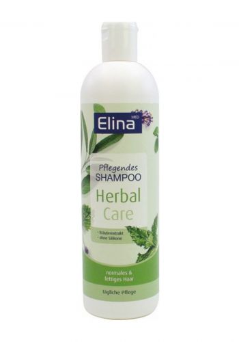 شامبو العناية للشعر بالاعشاب الطبيعية و الكولاجين 500 مل من الينا-ميد Elina-med Shampoo Herbal Care