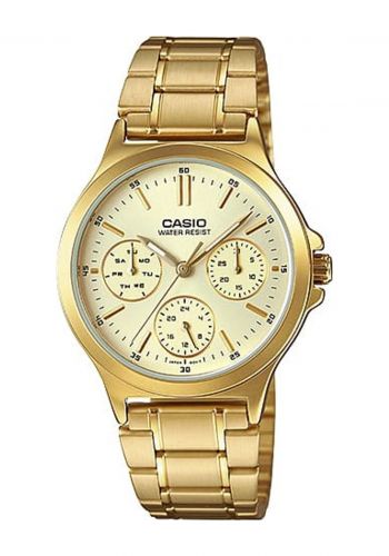 ساعة يد رجالية باللون الذهبي من كاسيو Casio MTP-V300G-9AUDF Men's Wrist Watch 
