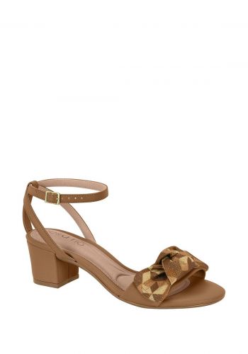 حذاء كعب عالي نسائي 5 سم باللون البني من بيرا ريو Beira Rio Women's Sandal