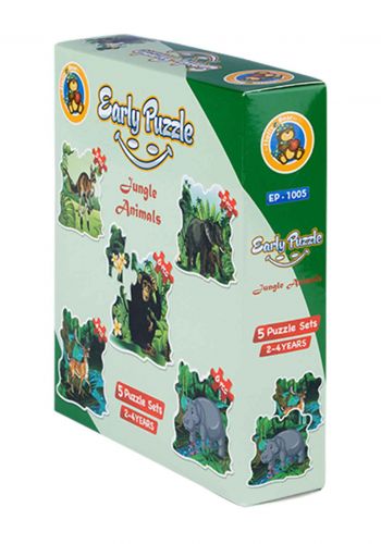 لعبة بازل طيور الغابة من فلافي بير Fluffy Bear Early Puzzle – Jungle Birds