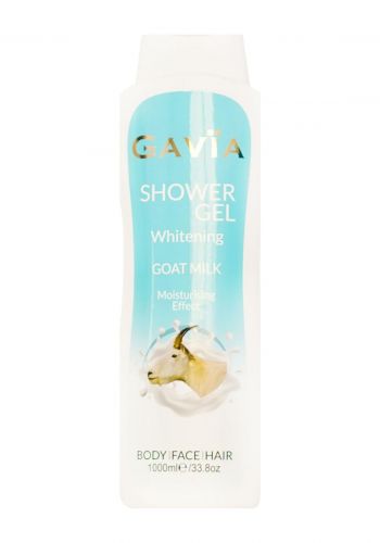 سائل جل استحمام بخلاصة حليب الماعز 1000 مل من جافيا Gavia Shower Gel With Goat Milk