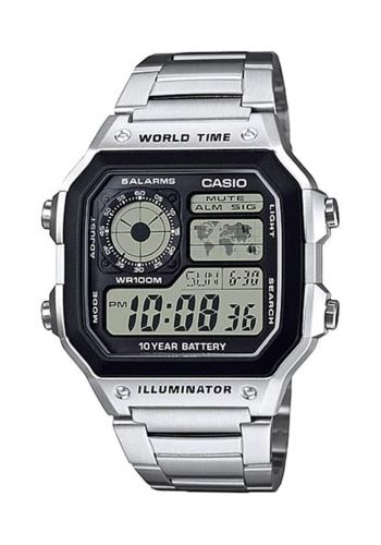 Casio AE-1200WHD-1AVDF  Stainless Watch-Silver  ساعة رجالية

