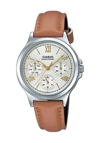 Casio Watch LTP-V300L-7A2UD F ساعة نسائية جلد  من كاسيو