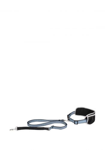 حزام للخصر مع حبل للجري للكلاب 79.5-140 سم  أزرق اللون من فلامنكو  Flamingo Flaming  Jogging Leash With Wiast Belt