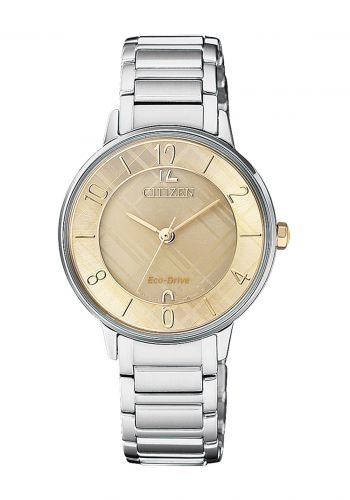 Citizen EM0526-88X Quartz Women Watch ساعة نسائية فضي اللون من سيتيزن