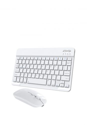 بكج ماوس وكيبورد بلوتوث للايباد والتابلت والحاسوب اللوحي - Rechargable Bluetooth Mouse And Keyboard Combo