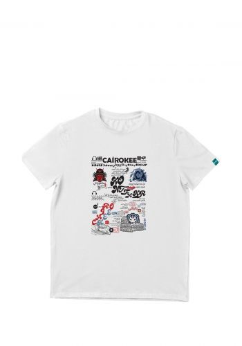 تيشيرت لكلا الجنسين أبيض اللون بطبعة كاريوكي من بيتا  Beta T-Shirt