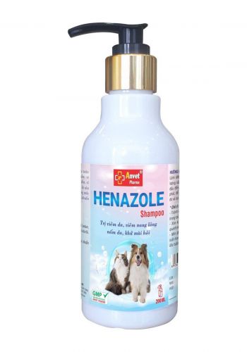 شامبو فطريات للقطط و الكلاب 200 مل من هينازول Henazole Shampoo