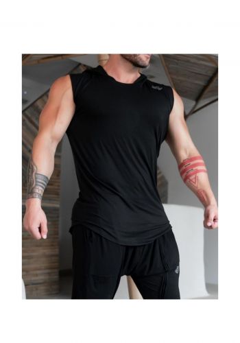 تيشيرت رياضي رجالي بدون اكمام باللون الاسود من بدي انجنيرز Body Engineers Men Tank Top   