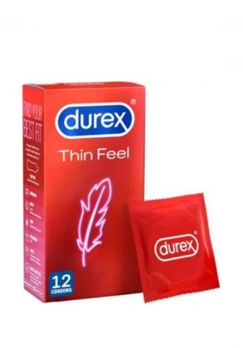 واقي ذكري رقيق 12 قطعة من دوريكس Durex Thin Feel Condoms  