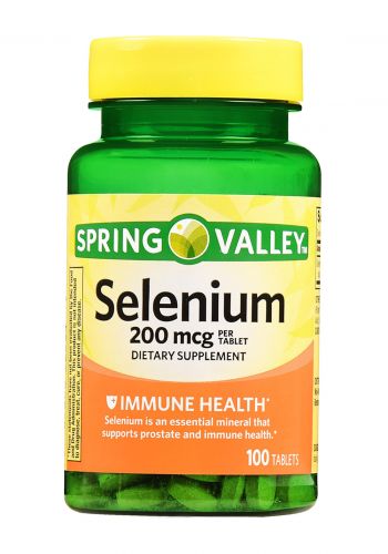 مكمل غذائي 100 كبسولة من سبرنك فالي Spring Valley Selenium Dietary Supplement