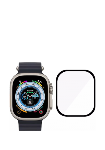 واقي شاشة لساعة ابل بحجم 49 ملم Transparent Tempered Glass Screen Protector for  Apple Watch Ultra 
