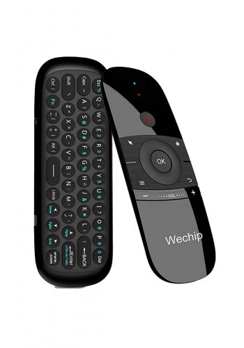 جهاز تحكم عن بعد لاسلكي مع لوحة مفاتيح من وي جب Wechip W1 2.4Ghz Wireless Air Mouse
