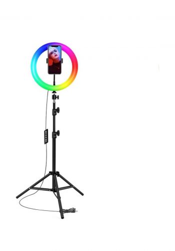 حلقة التصوير المضيئة LJJ-33 RGB LED Ring Light 33CM With Phone Holder 