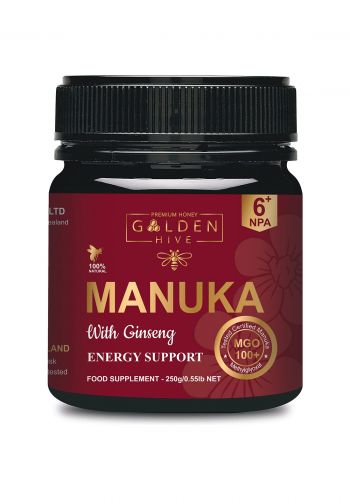 عسل الجنسنج 250 غرام من المانوكا  Manuka Health Manuka Honey MGO100+