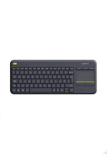 كيبورد عربي وانكليزي مع لوحة لمس للماوس لاسلكي- Logitech K400 Plus Wireless Touch Keyboard