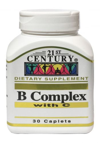 مكمل غذائي 30 قرص من 21 سنشري 21St Century B Complex With Vitamin C Dietary Supplement