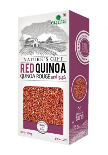 بذور الكينوا الحمراء 500 غرام من إكويا Equia Red Quinoa Seeds
