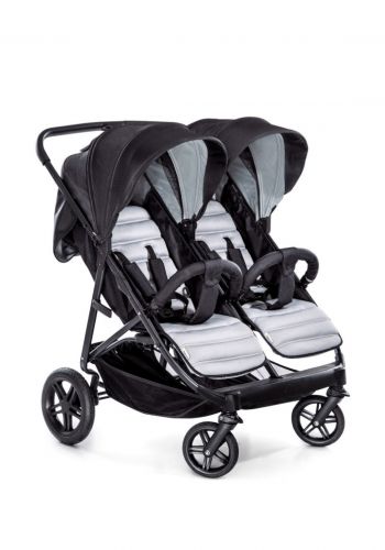 عربة اطفال توأم باللون الاسود (الوزن 30 كغم) من هوك Hauck Sibling Buggy & Twin Buggy Rapid 3R Duo Pushchair