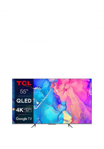 تلفاز 55 بوصة من تي سي ال TCL 55C635 Android TV QLED Smart, 55 Inch