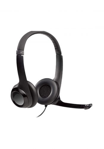 Logitech H390 USB Wired Headset - Black سماعة رأس