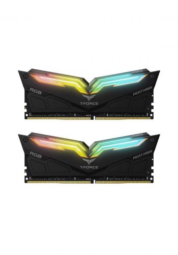 Team T-Force 16GB (2 x8 GB) Night Hawk RGB DDR4-3200MHz - Black
