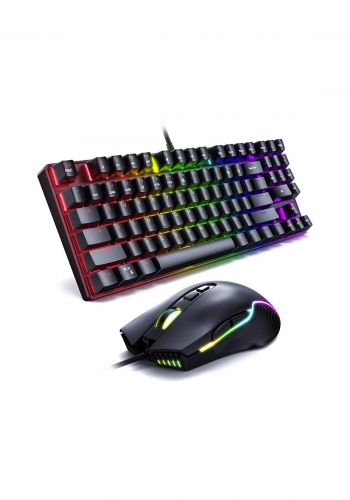 Onikuma Gaming Keyboard and Mouse Combo - Black لوحة مفاتيح وماوس 
