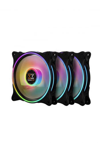 Xigmatek Galaxy II Pro 3 Fan pack - Black مبرد معالج 