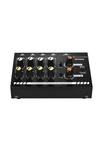 Mixer N-audio MIX800 Professional 8 channels line mixert-Black
